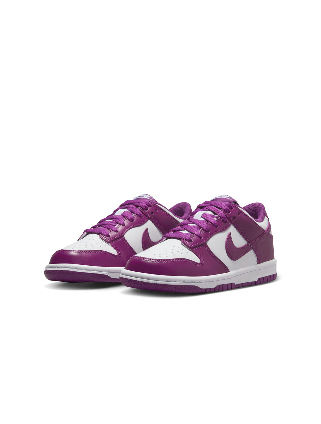 Nike Big Kids Dunk Low - White/Purple
