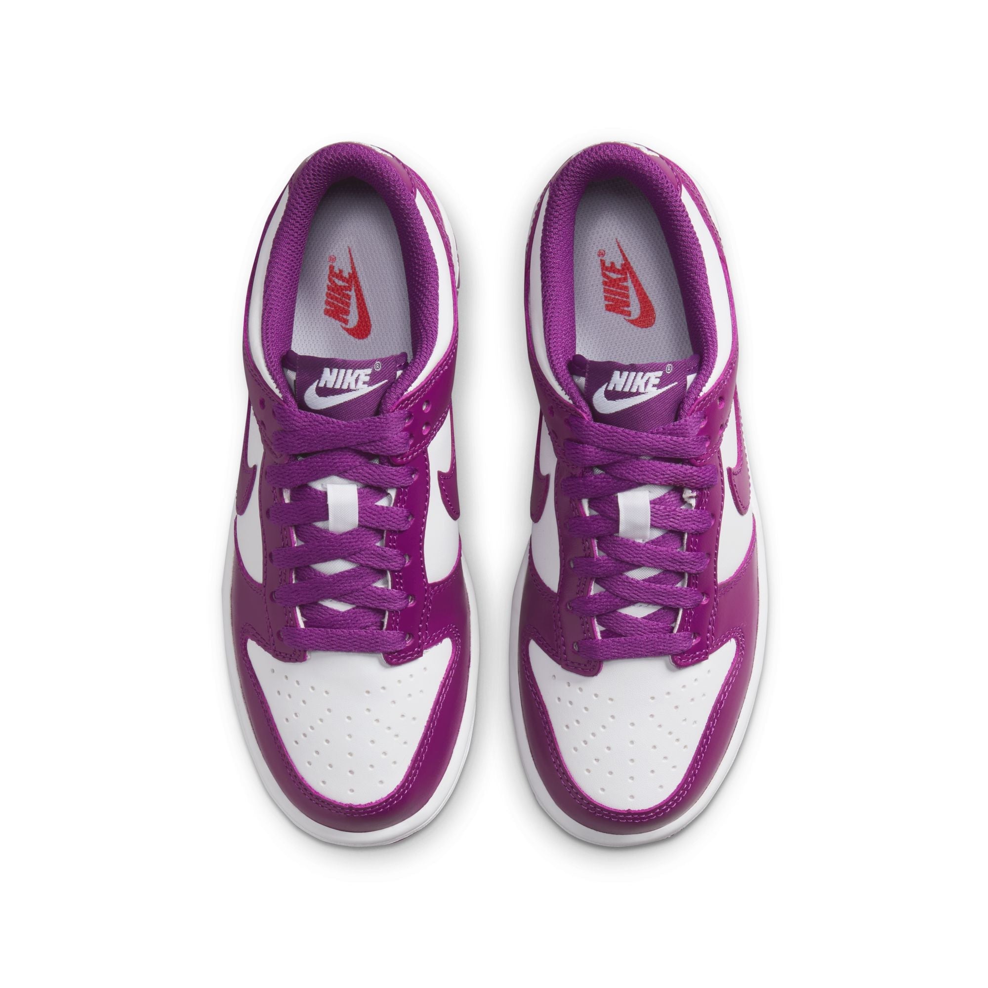 Nike Big Kids Dunk Low - White/Purple
