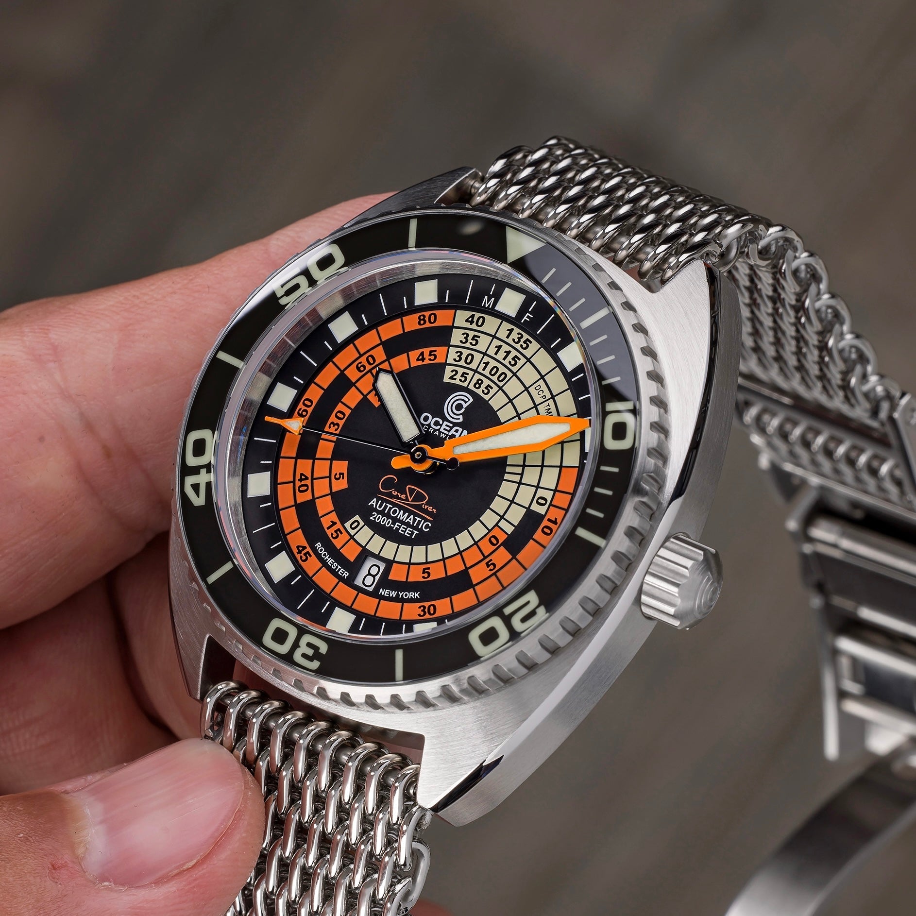 Ocean Crawler Decompression Timer - Black - Core Diver
