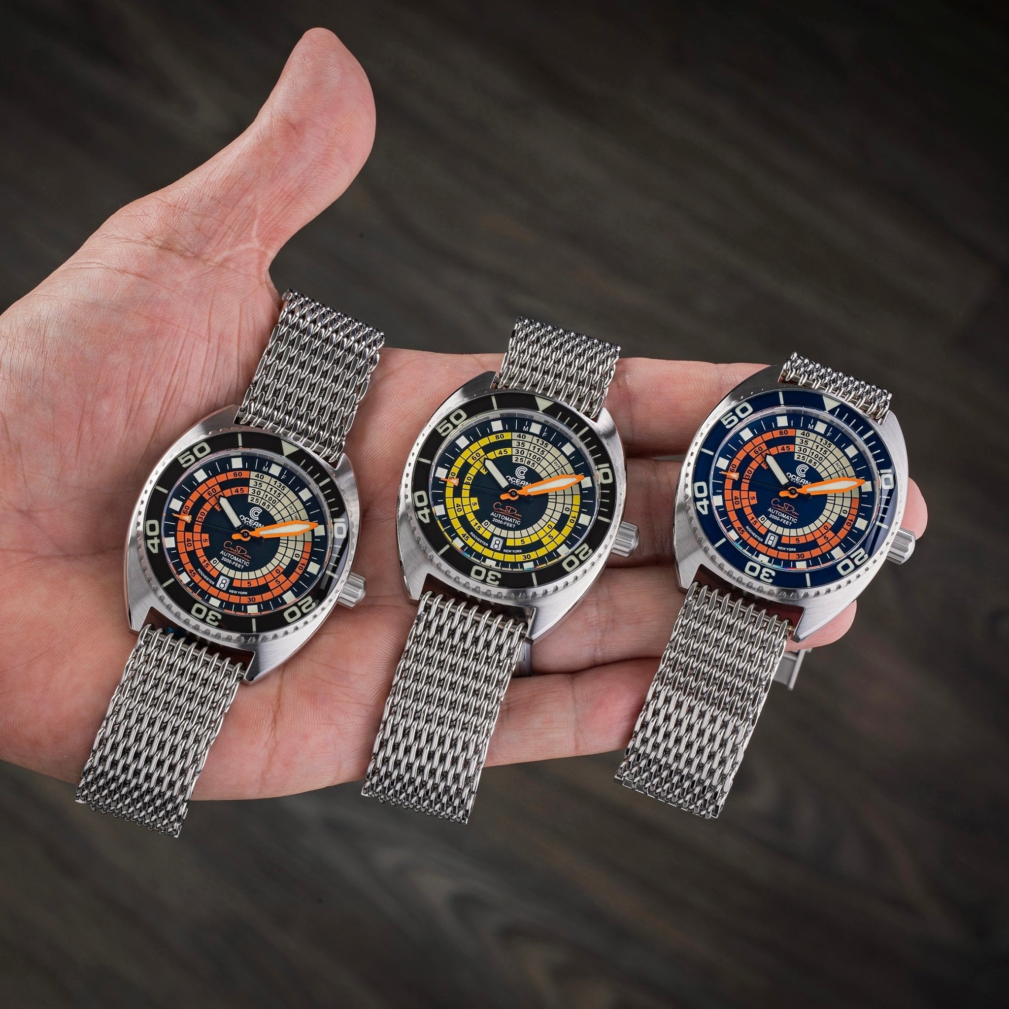 Ocean Crawler Decompression Timer - Blue - Core Diver